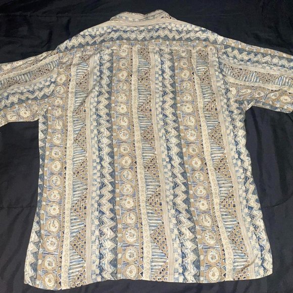 Vintage Pierre Cardin AOP Button Shirt Large - Picture 4 of 4